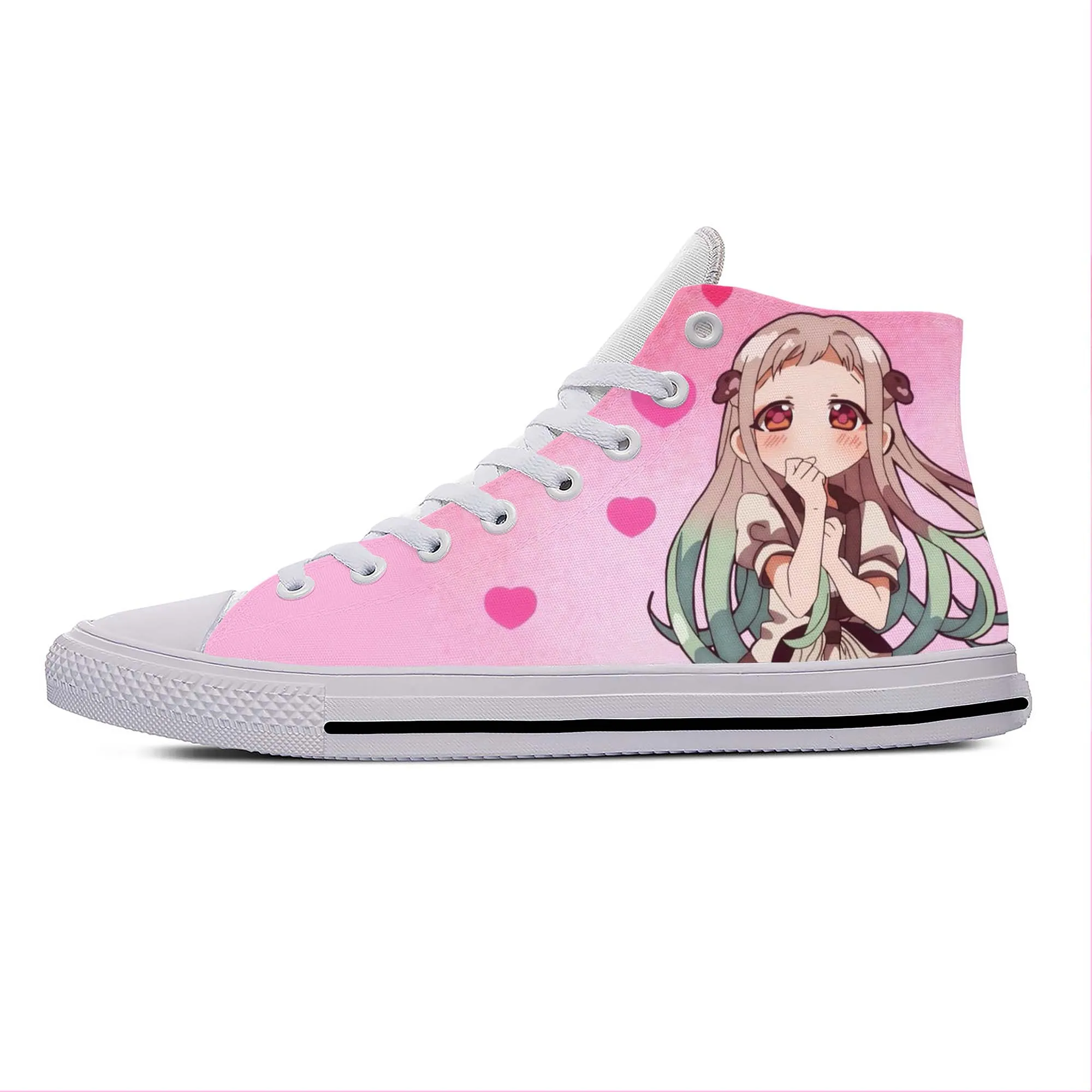 Anime Manga Toilet Bound Hanako Kun Yashiro Nene Casual Cloth Shoes High Top Lightweight Breathable 3D Print Men Women Sneakers