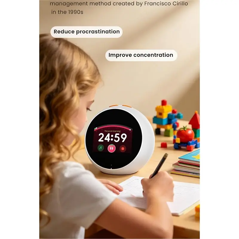 WORTHOWN-Touch Screen AI Smart Alarm Clock Time Management AI Voice Interactive Learning Machine Children Story Reading Companio