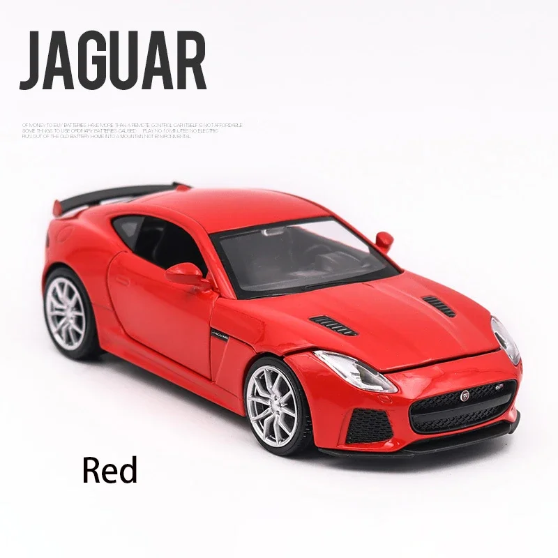 1:32 Jaguar F-type Sports Car Model Toy Simulation Sound Light Pull Back Alloy Die Cast Toys Vehicle For Boys Girls