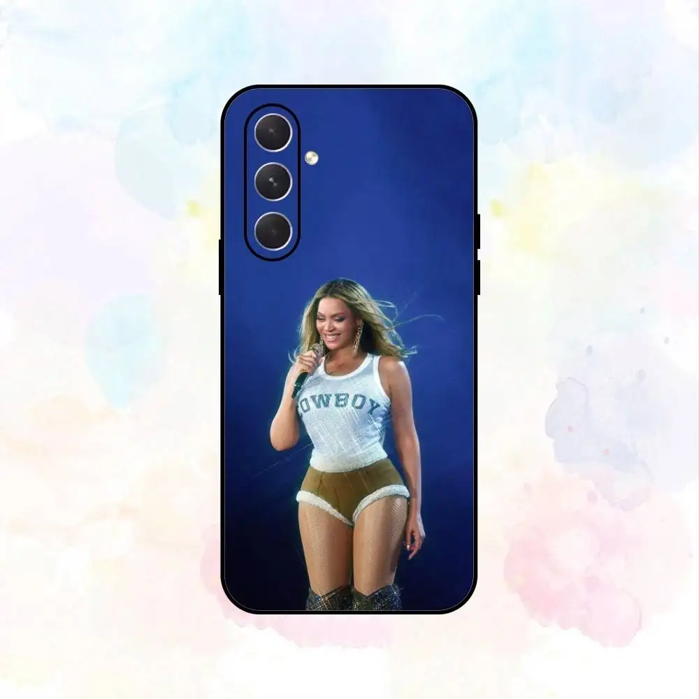 Capa de telefone quente Singer B-Beyonces para Samsung Galaxy A73, A72, A71, A70, A53, A52, A51, Outros Soft Black Shell