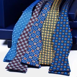 Corbata de mano estampada para hombre, corbata de calabaza, poliéster, venta al por mayor