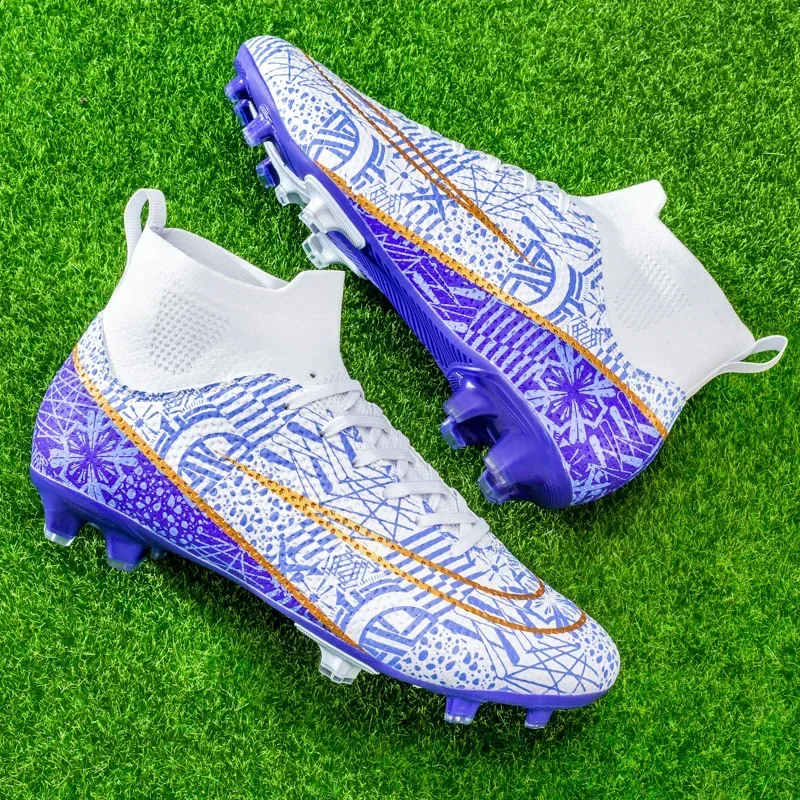 Football Boots Men Soccer Cleats TF/FG Kids Wear-Resistant Training Shoes Outdoor Non-Slip Sneakers Size 34-46 Chuteira De Campo