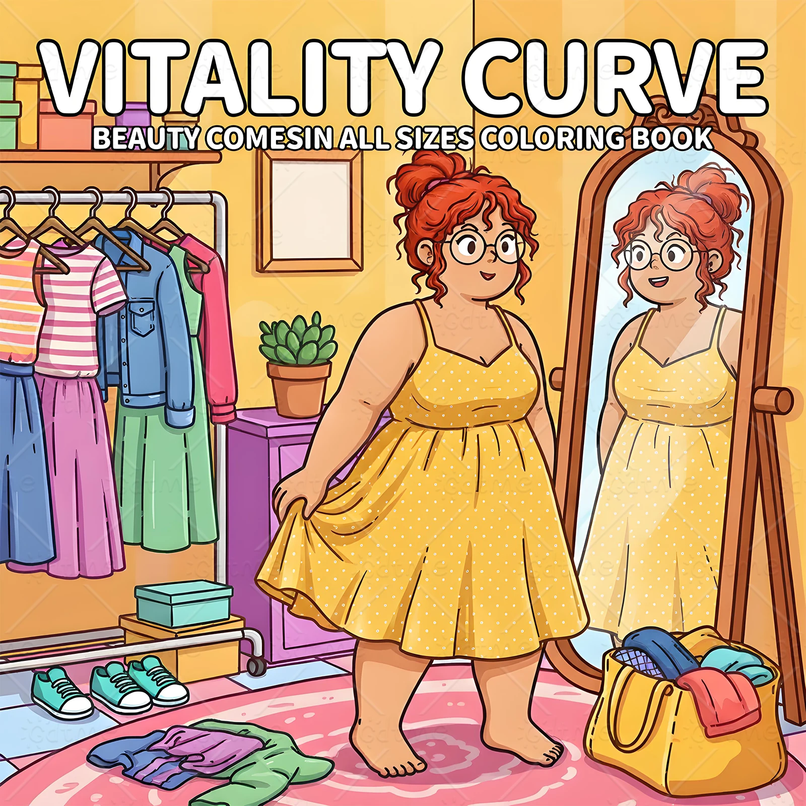 VITALITY CURVE Bold-easy Patterns Coloring Book for Adults Cute Drawing Book Perfect Gift for Party and Birthday ﻿