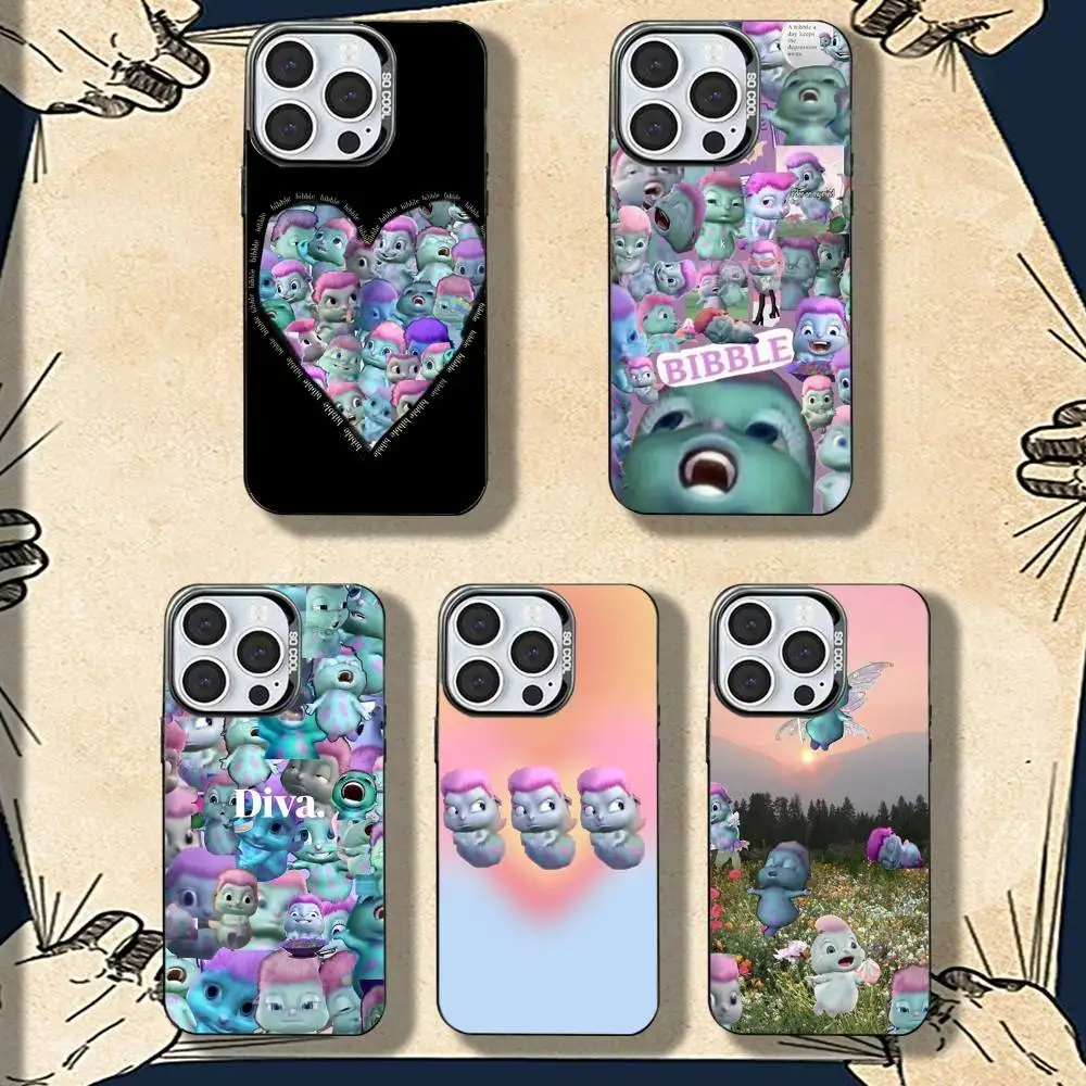 

Cartoon B-Bibbles Phone Case For iPhone 16,15,14,13,12,11,8,7,Pro,Max,Plus,Mini,XS,SE Shockproof Matte Cover