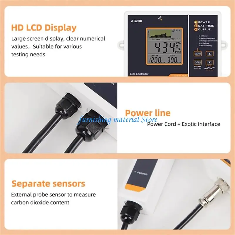 

Y5GD CO2 Monitor Detector Device With NDIR Technology Auto Control For Agriculture