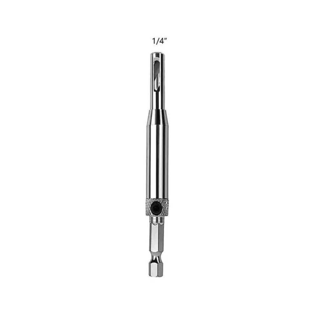 Hinge Installation Core Drill Bit Puncher with Self Centering Design and Spring Loaded Guide for Clean and Precise Wood Drilling