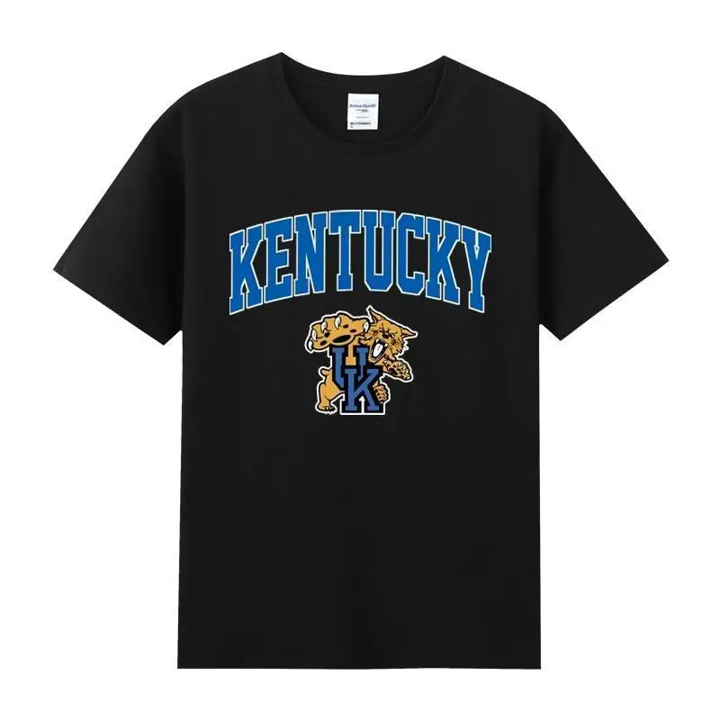 

T-shirts À Manches Courtes Pour Hommes Et Femmes En Pur Coton Imprimé Universitaire Américain