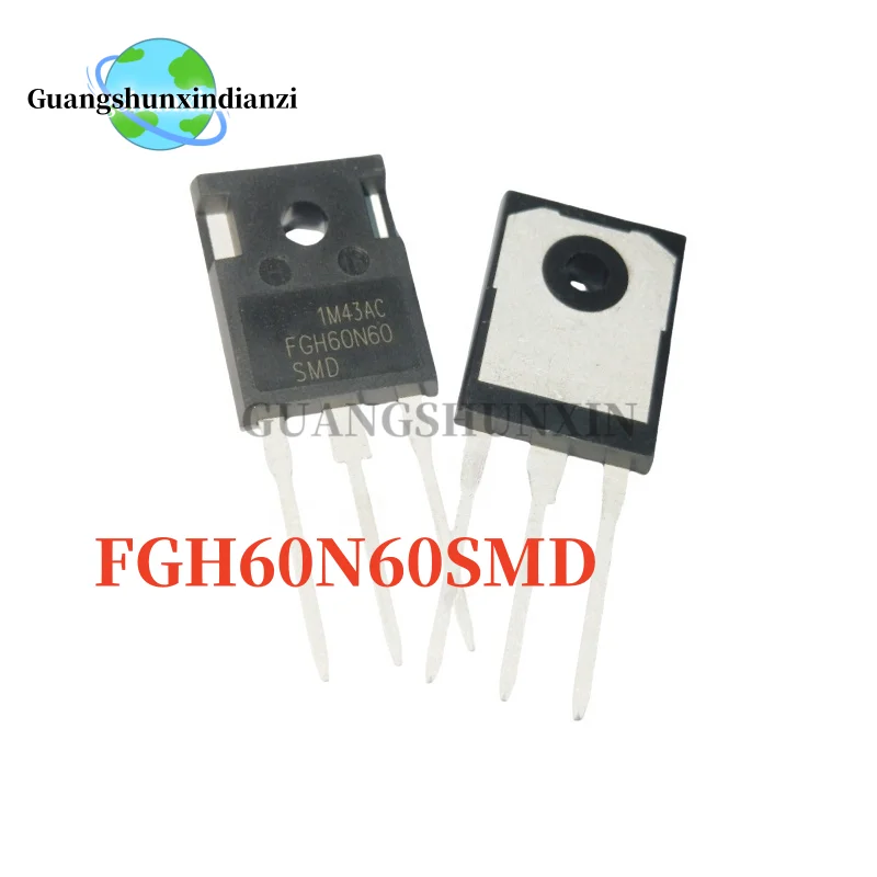 2-5 uds 100% nuevo FGH60N60SMD TO-3P FGH60N60 60N60 TO3P 600V 60A IGBT transistor de efecto de campo en Stock