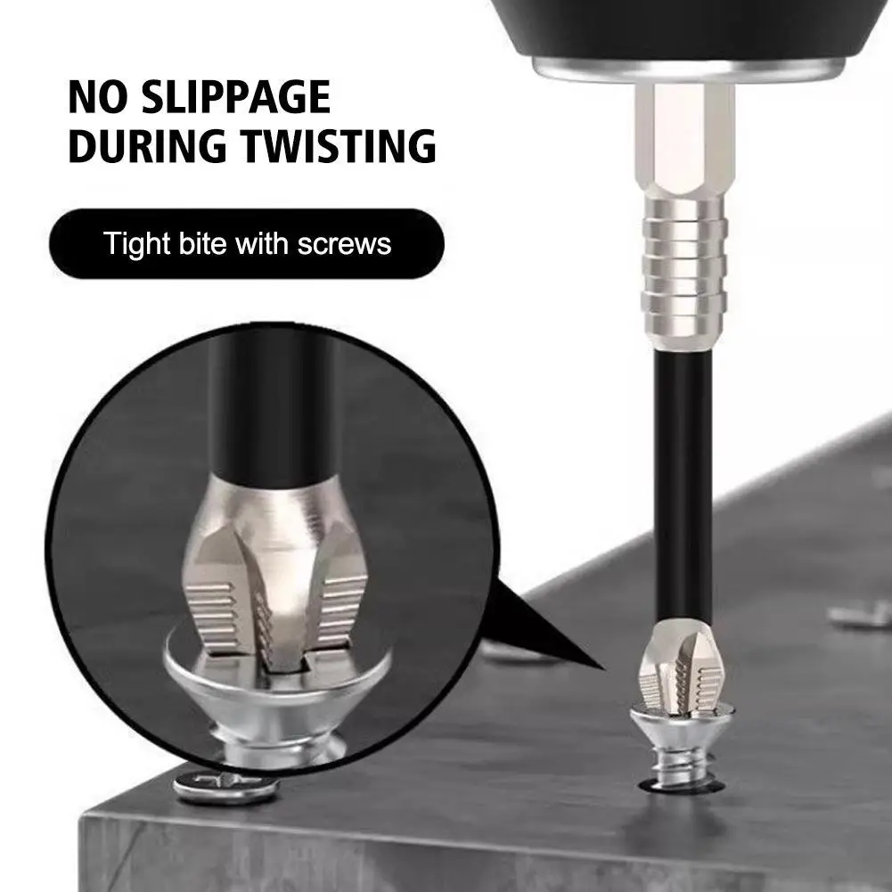 Upgraded Non-slip PH2 Impact Driver Bit Set With Magnetic Phillips Screwdriver Tool Impact Resistance WaterProof Bits 5/6pcs