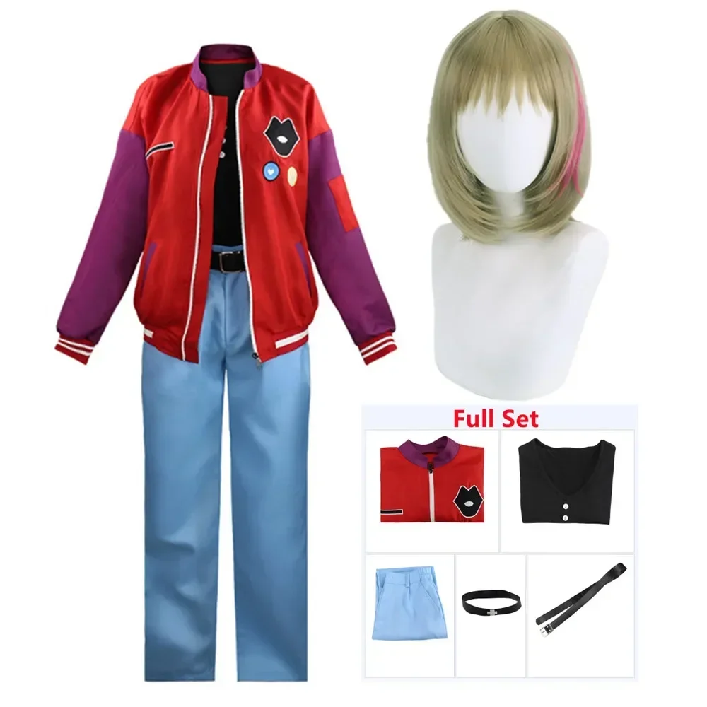 

Wonder Egg Priority Kawai Rika Hoodie Cosplay Costumes Sport Jacket Pant Halloween Unisex Clothing Full Set