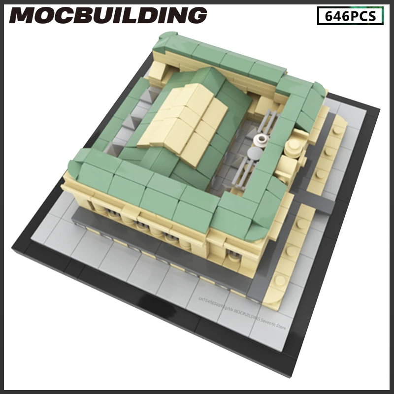 1:800 Scale Grand Central Terminal Station Architecture MOC Building Blocks DIY Assembly Bricks Collection Dispaly Toy Xmas Gift