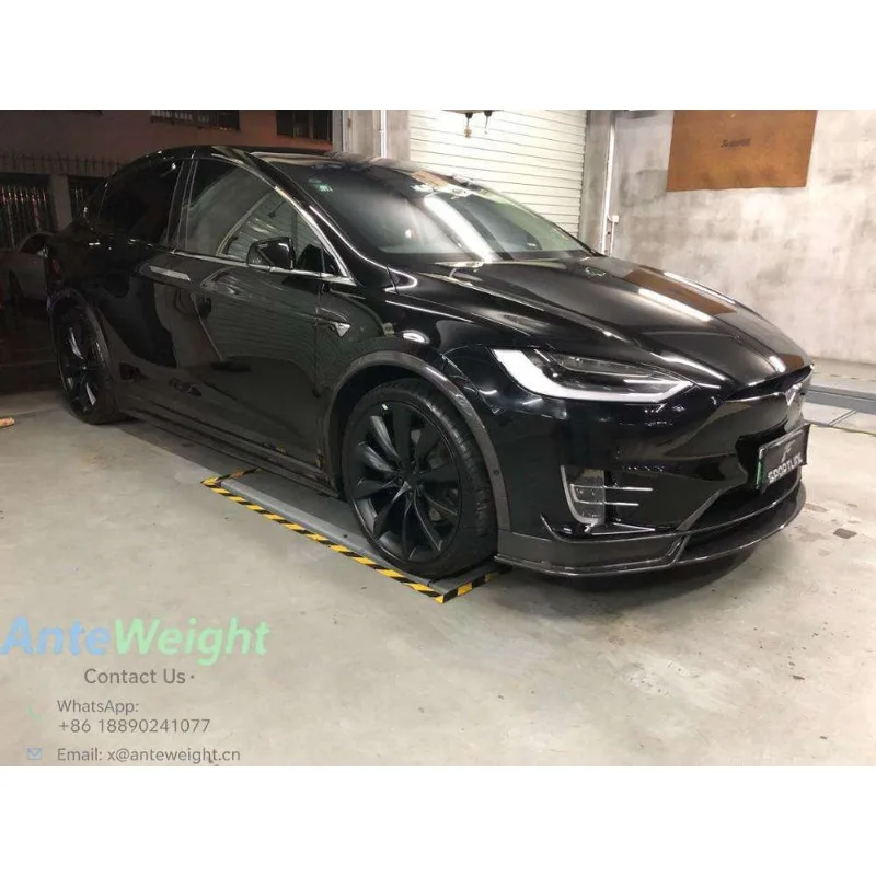 Carbon Fiber Car Body Kit Door Trim Side Skirts for Tesla Model X 16-18