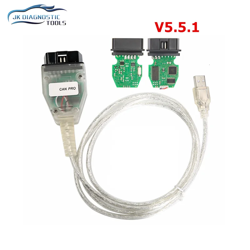 For VAG CAN PRO 5.5.1 With USB Dongle Auto OBD2 Code Reader VCP PRO Diagnostic Scanner V5.5.1 CAN-BUS K-Line Multi-Function