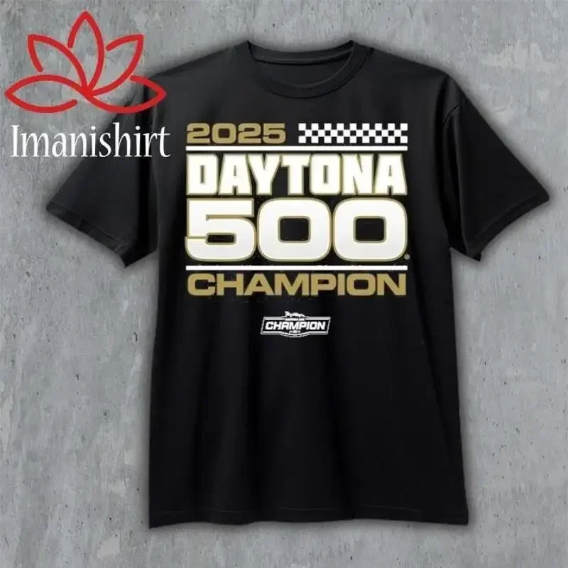 Official William byron checkered flag sports black 2025 shirt