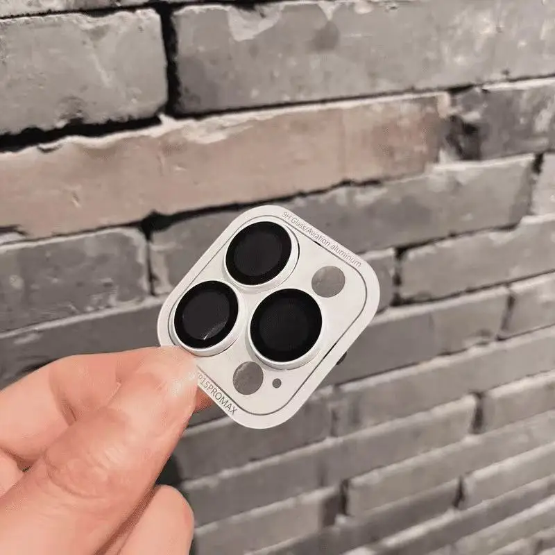 2-3 قطعة حامي عدسة الكاميرا مضيئة آيفون 12 13 14 15 16 برو ماكس حلقة الزجاج آيفون 14 برو ماكس 12 دقيقة غطاء متوهجة #5