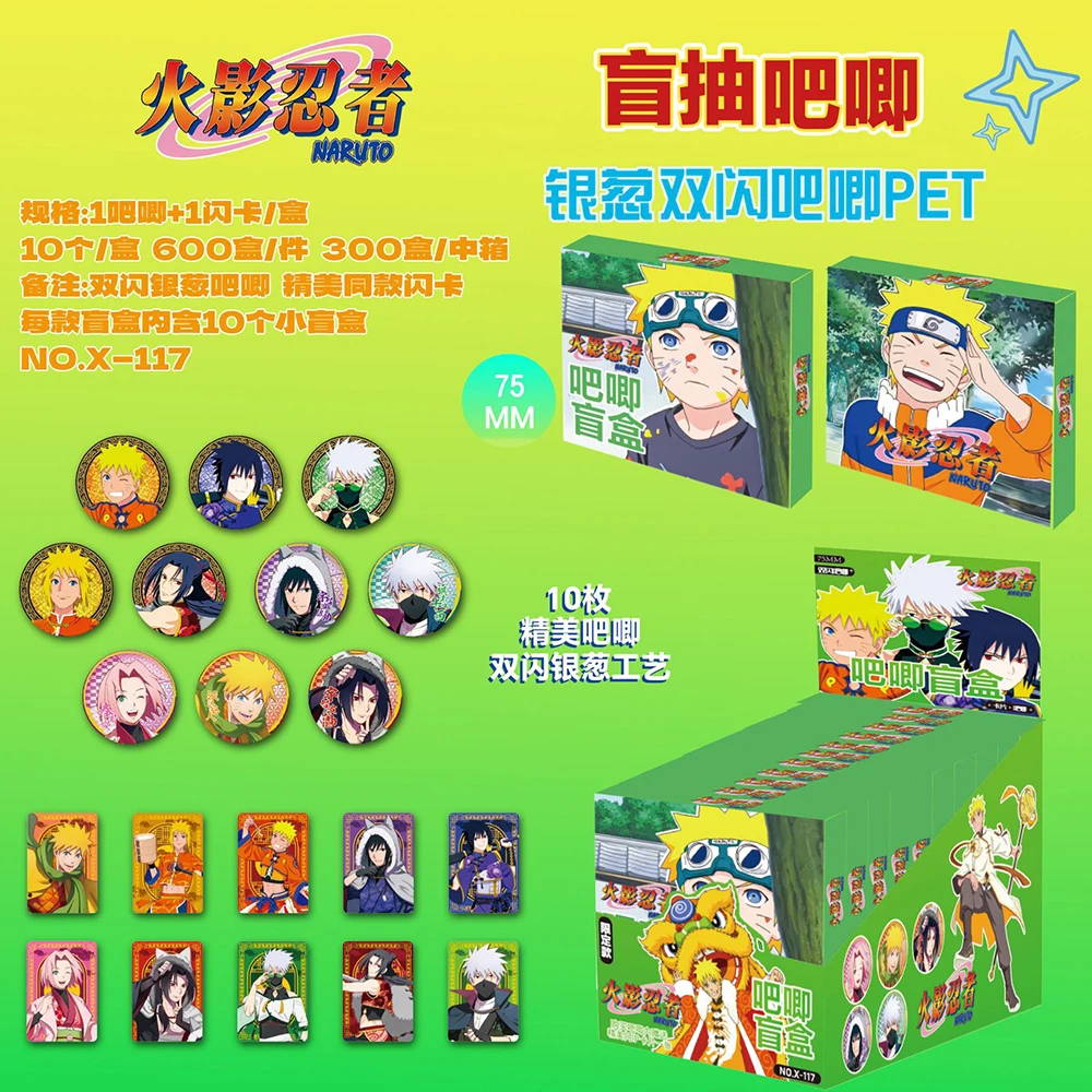 Anime Peripheral Collection HD Print Portable Round Badge Cute Exquisite Characters Patterns Creative Collect Cards Holiday Gift