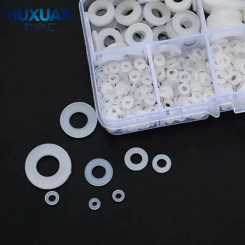 250/500Pcs Flat Rubber Washer Assortment Kit Sealing Gasket Anti Leakage Washer For Faucet Water Pipe Furniture Repair