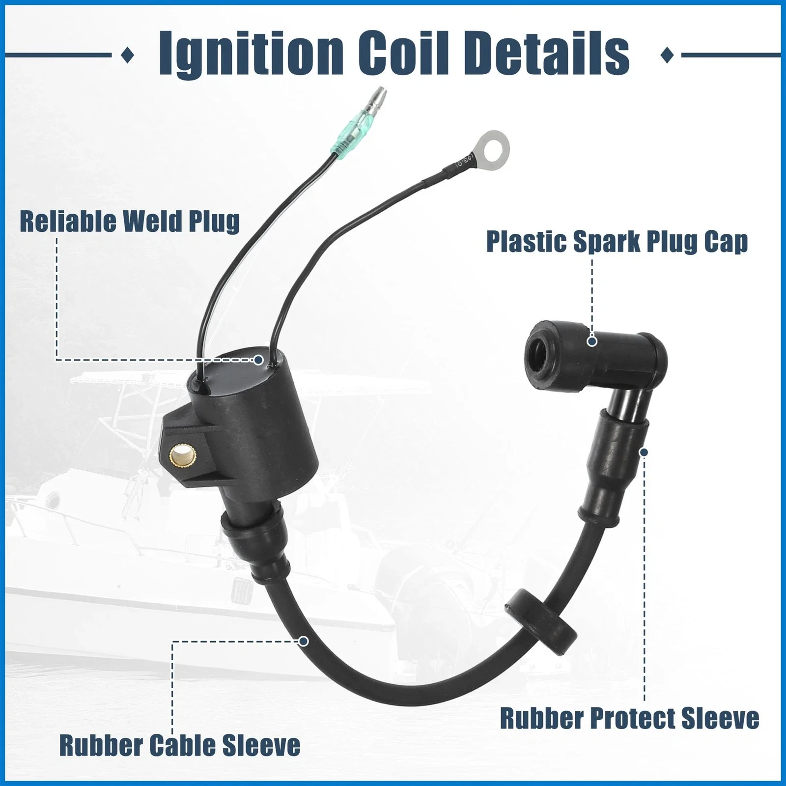 

Высокопроизводительная катушка зажигания для 3-цилиндровых подвесных морских двигателей, неоригинальная, для подвесных моторов.