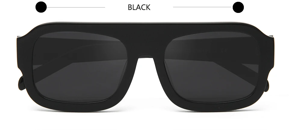 VEH Marke Design Acetat Große Vintage Pilot Sonnenbrille Männer Übergroßen Rahmen Quadrat Sonnenbrille Für Frauen Sonnenbrillen Weibliche UV400 – Detail 8