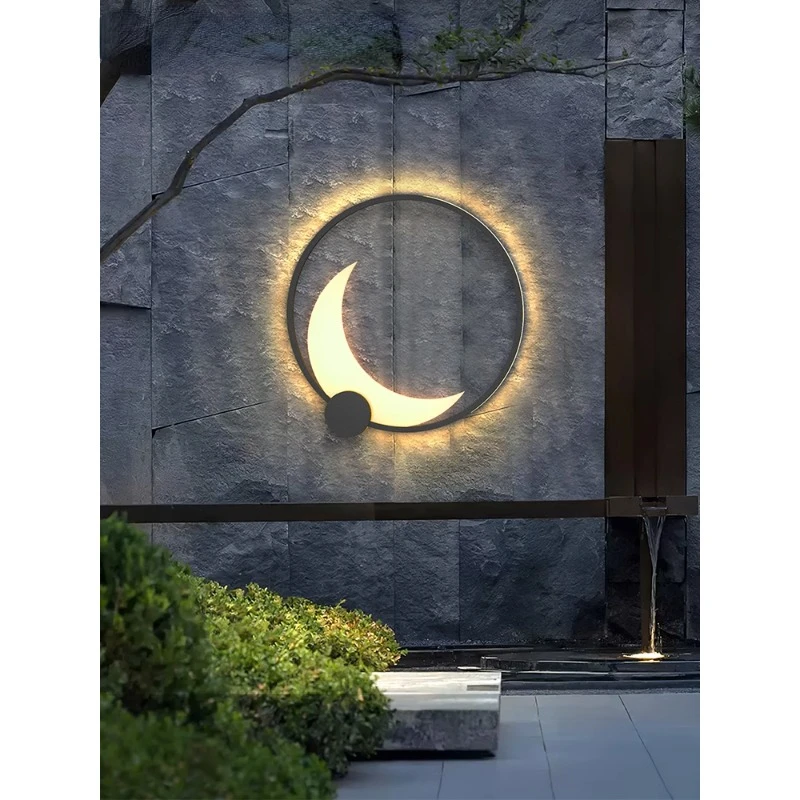 

Garden wall lamp exterior wall lamp outdoor light waterproof outdoor wall lamp solar moon wall lamp new small courtyard wall lam