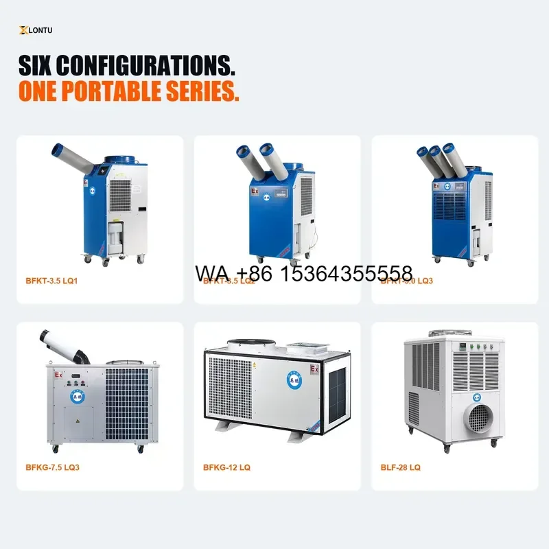 Wmwmnu for   BFLQ Explosion Proof Portable Air Conditioner 3.5HP 28kW Mobile Spot Cooling 220V 380V Hazardous Area IIB T4
