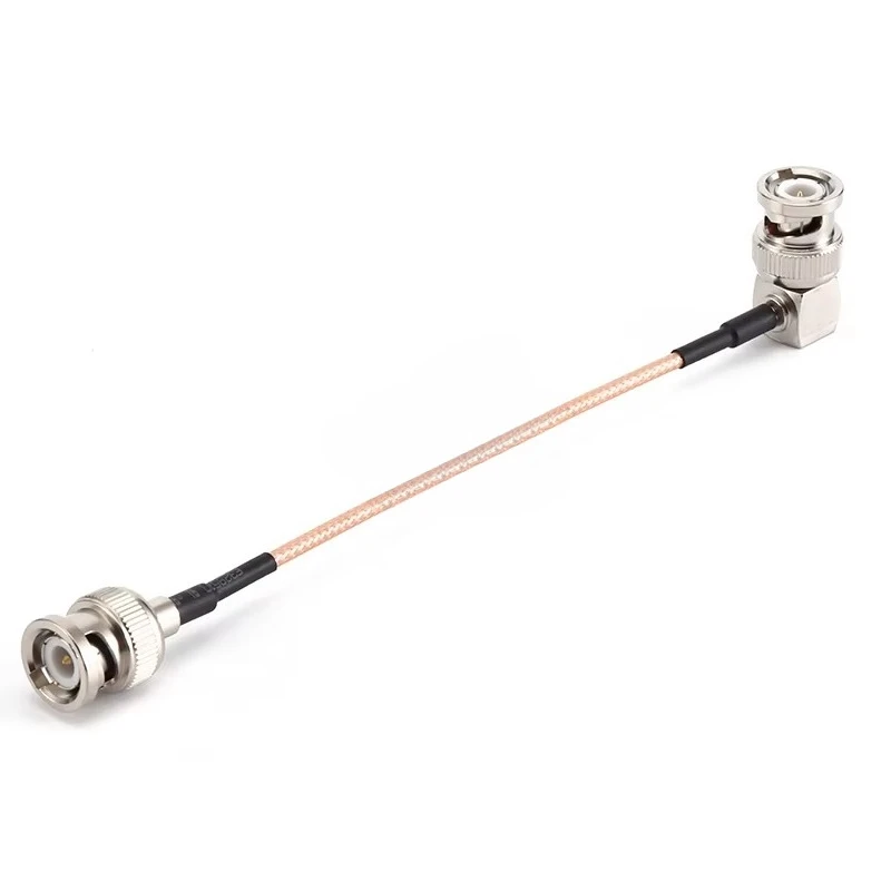 For BNCs male turn, right angle coaxial cable assembly with RG316 coaxial cable, 50 ohm impedance, DC-3GHz frequency