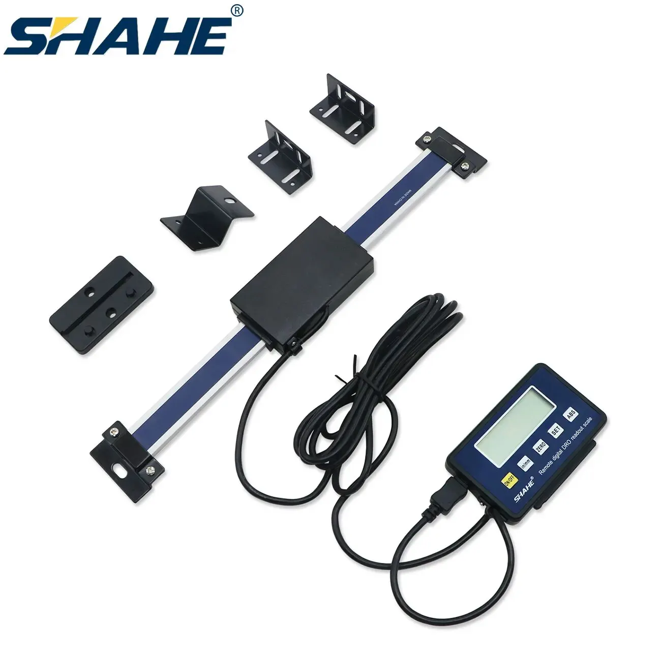 SHAHE 0-150mm/0-200mm/0-300mm 0.01mm DRO Magnetic Remote Digital Readout Digital Linear Scale External Display