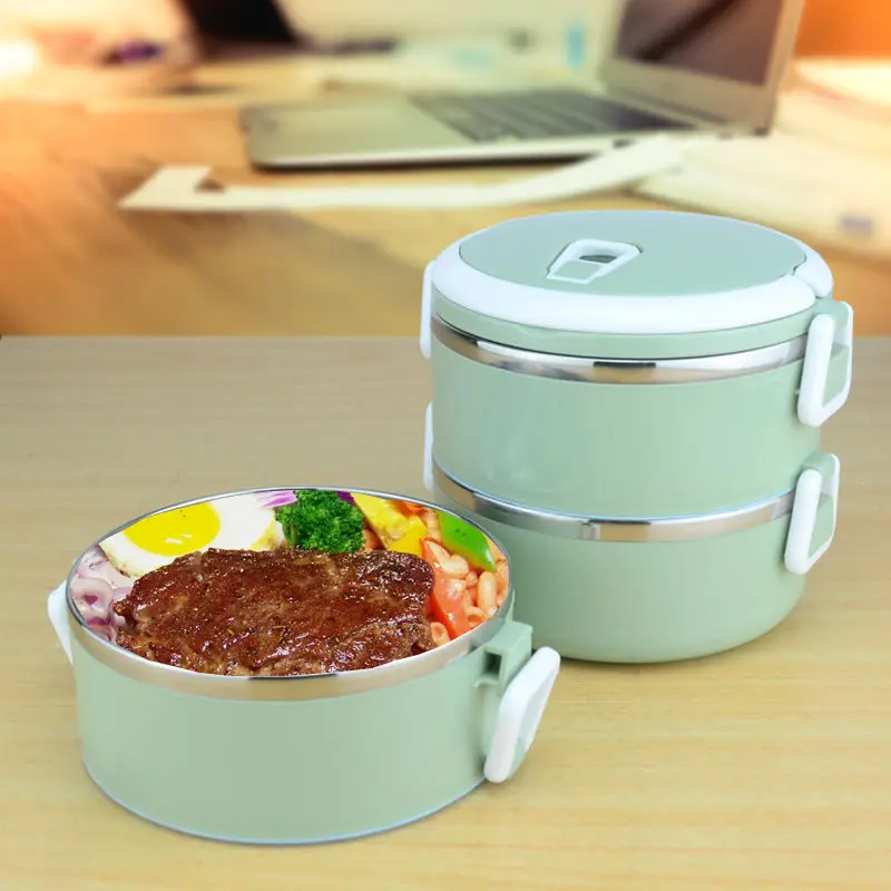 3 Layers Leakproof 304 Stainless Steel Lunch Box Portable Picnic Food Container Bento Tiffin Box Thermal Storage Box