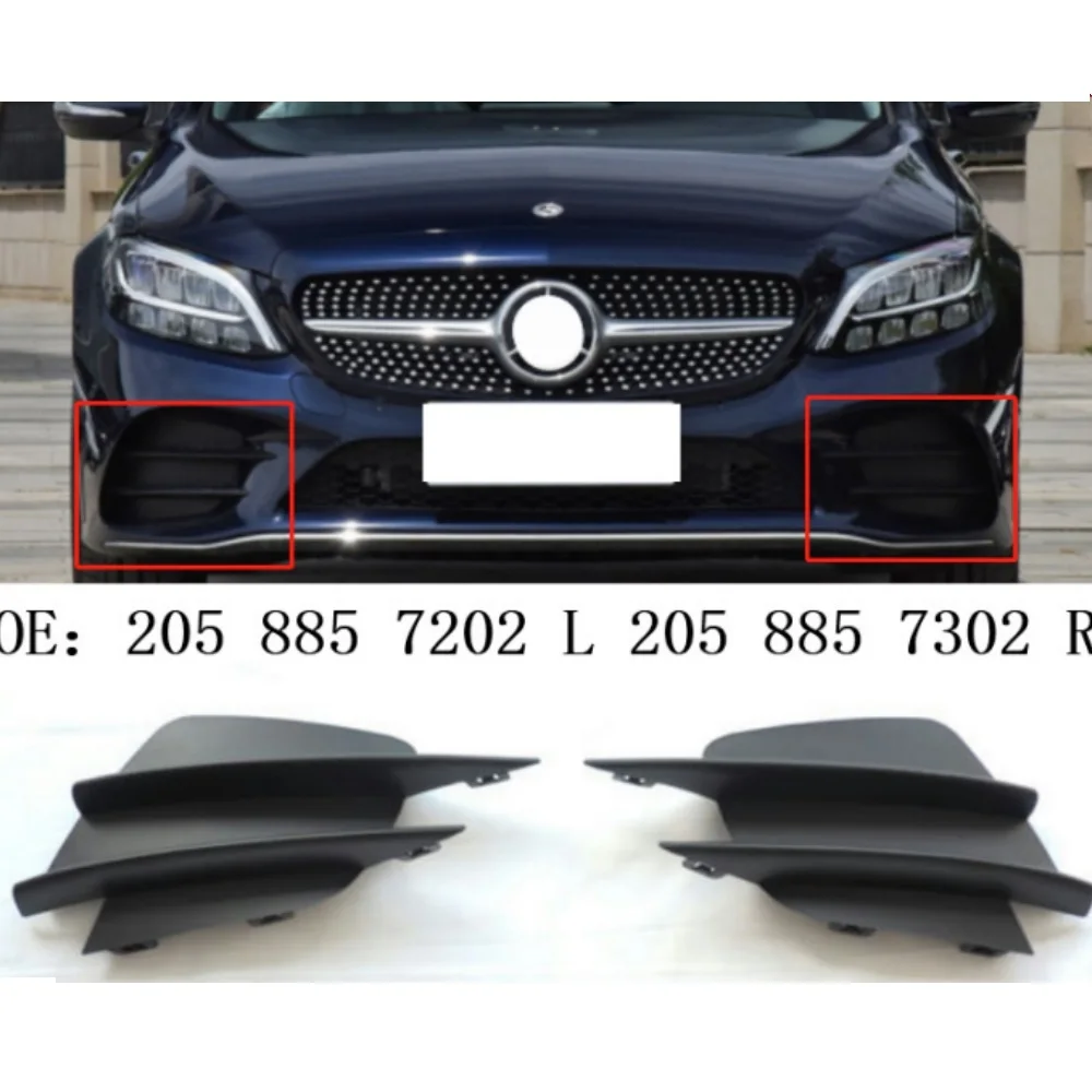 Front bumper grille cover For Mercedes Benz C-Class W205 OEM 2058857202 2058857302