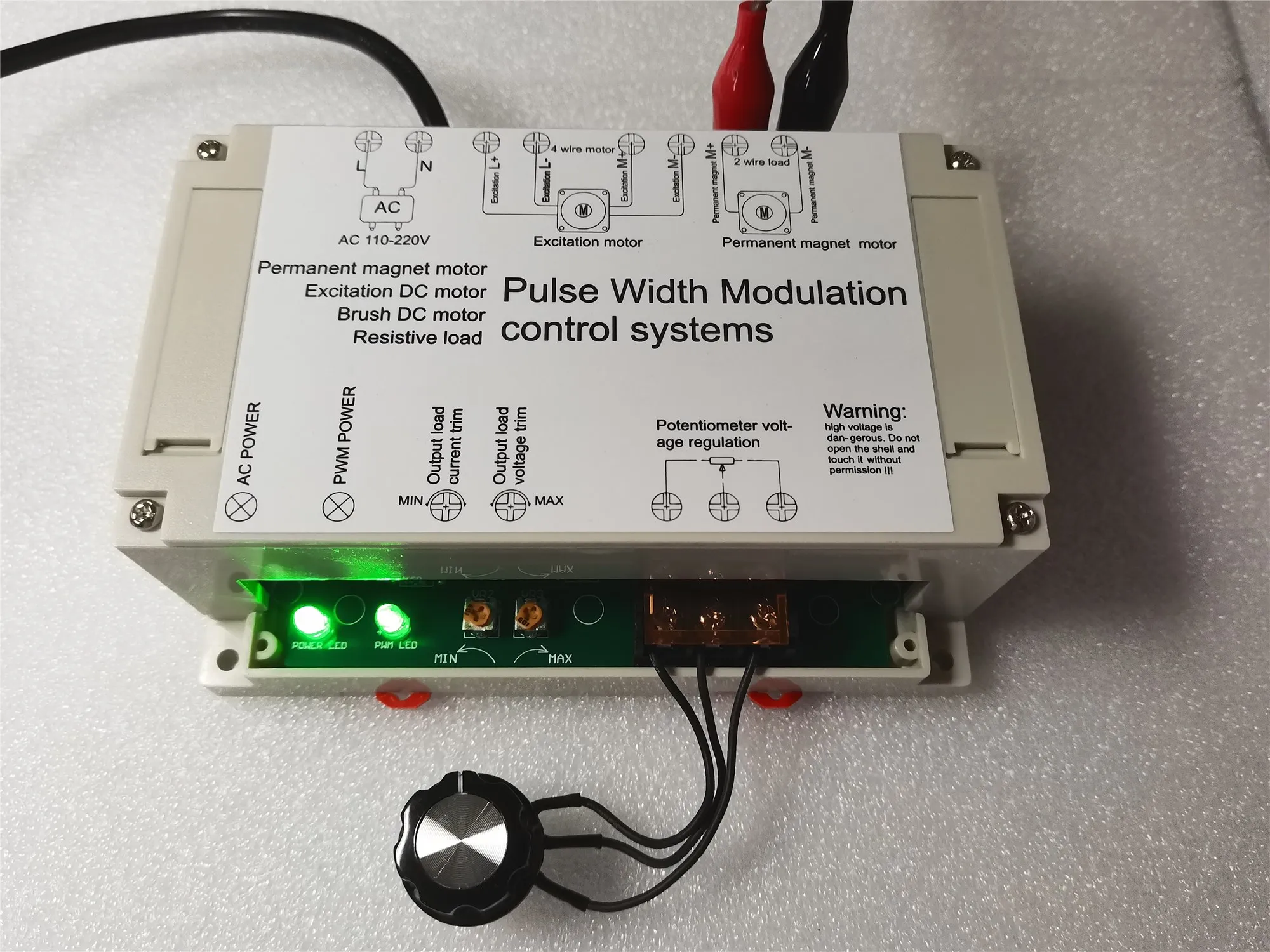 Dc Permanent Magnet Motor Speed Regulation Industrial Controller PWM Control 110V220V Motor with Rail Mounting