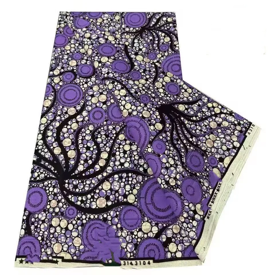 

2025 Nigerian Supe- Wax Print African Fabrics High Quality for Patchwork New Style Fabric for Clothing Home Decor HS12