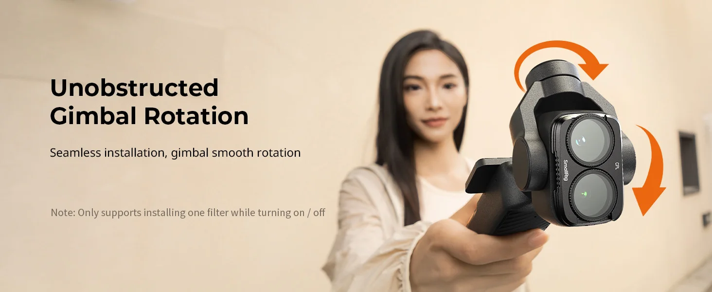 SmallRig Split-Filter-Set für DJI Osmo Pocket 4P, ND16, ND64, ND256, CPL-Filter mit magnetischer Basisunterstützung für stapelbares Auftragen 6658 – Detail 9