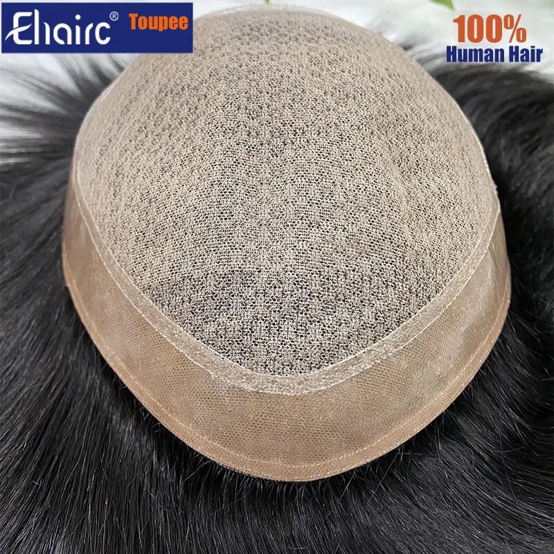 Lmono- Men's capillary prothesis Male Hair Prosthesis Toupee Men Wigs For Men 100% Human Hair System Unit