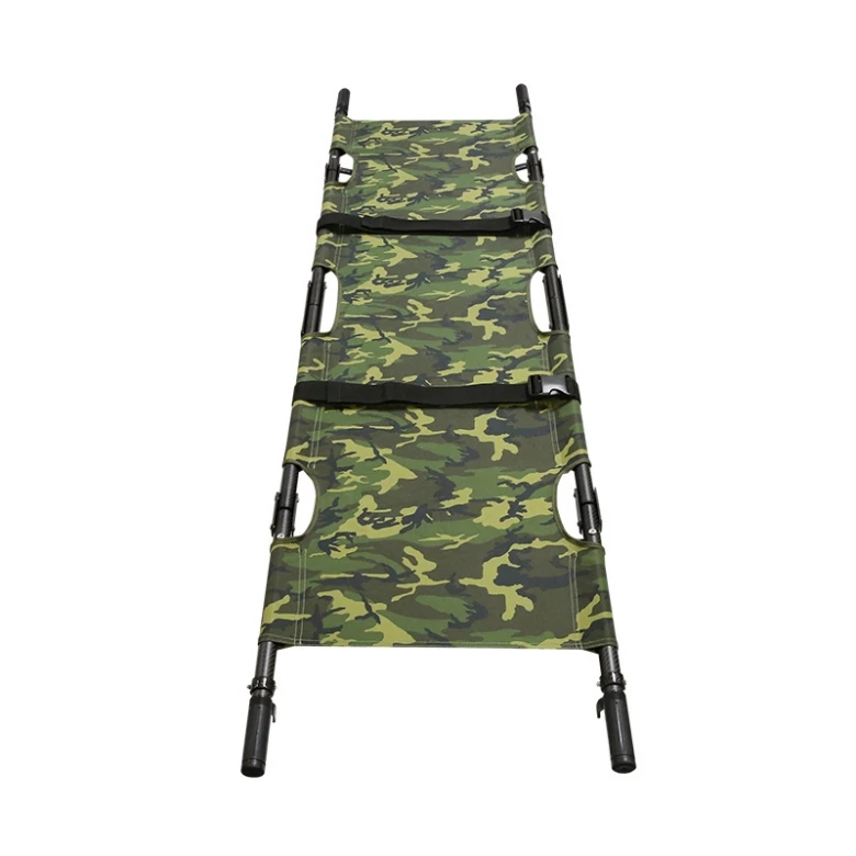 High-end Carbon Fiber 4 Folding Portable Thickening Super Light Rescue Battlefield Stretchers