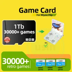 Game Card For Miyoo Flip 30000+ Retro Classic Games PS1 PSP Handheld Gaming Console Gaming Memory TF SD H-Speed 1TB 512G 256G