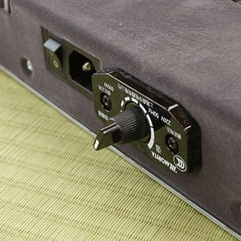 Calefator da substituição do metro com controle de temperatura da mão do fã, fórmula japonesa, aquecedor do pé da tabela, 220V, 600W