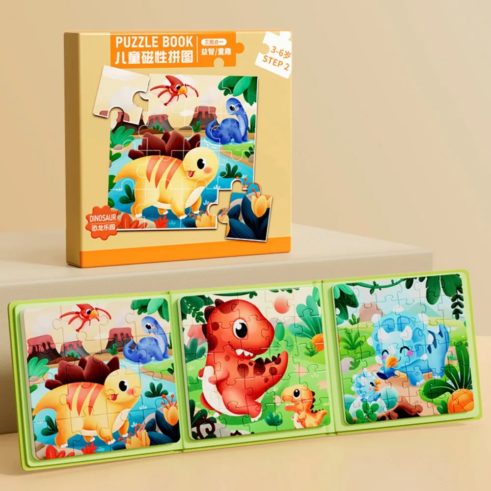 

Magnetic Attraction Puzzle Forest Animals Panda Ocean Cartoon Animal Jigsaw DIY Toy Home Decor Numbers Jigsaw Puzzle Children