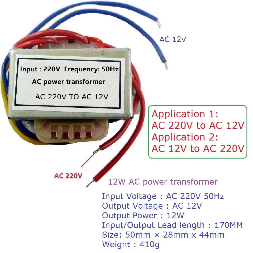 200W DC12V a AC12V Inverter 50Hz modulo generatore di segnale a onda quadrata 12W con scheda trasformatore di potenza AC 12V a 220V