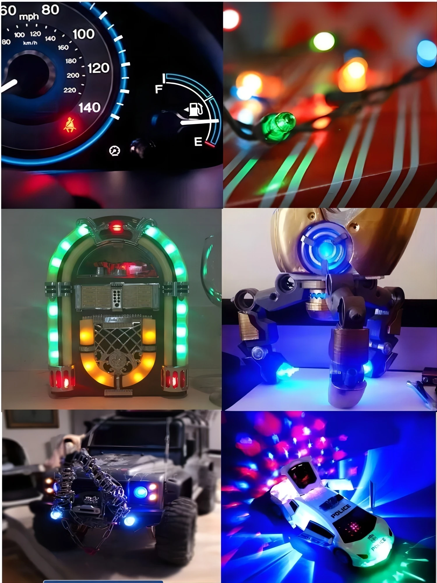 20 قطعة/50 قطعة 5 مللي متر LED 9 فولت-12 فولت سلكي مسبقًا مايكرو LED لمجموعة النماذج لتقوم بها بنفسك مجموعة الأبيض والأحمر والأزرق والأخضر والأصفر