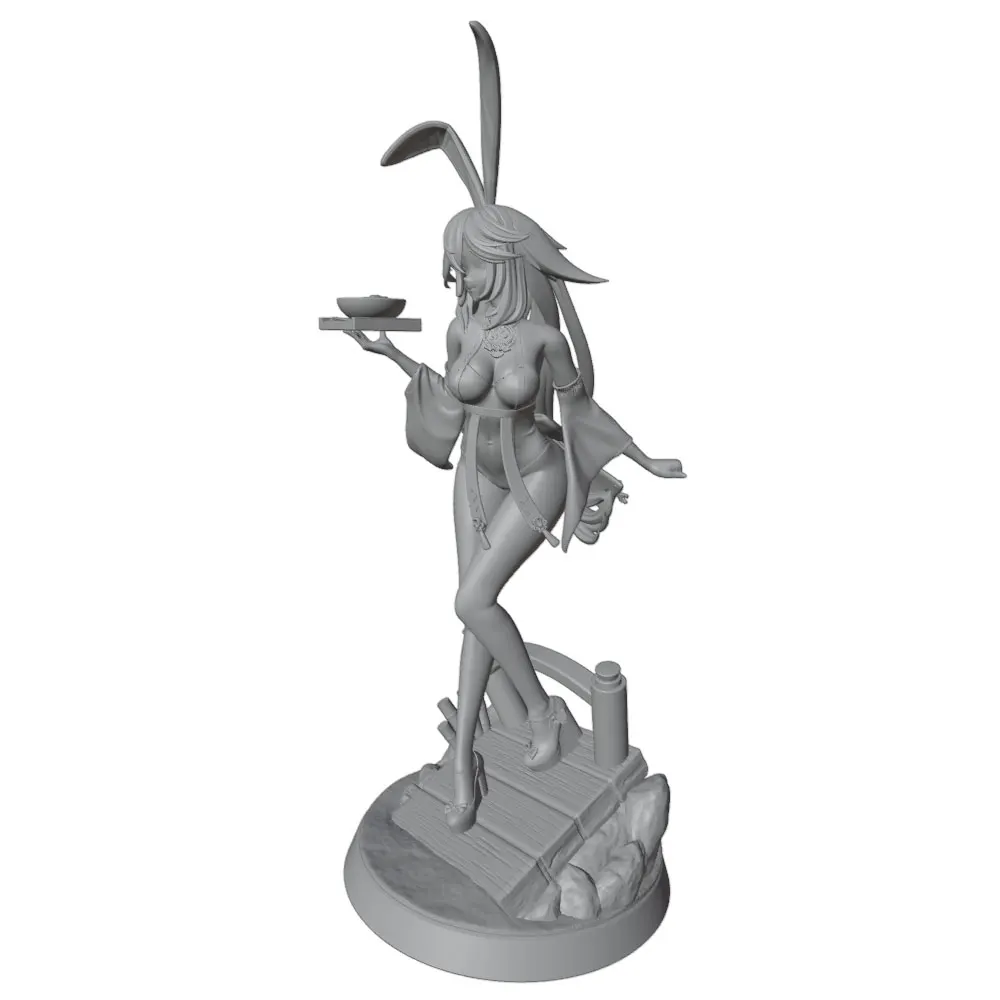 Miniatura GK de personaje anime – Figura escala 1/24 sin pintar - imagen 5