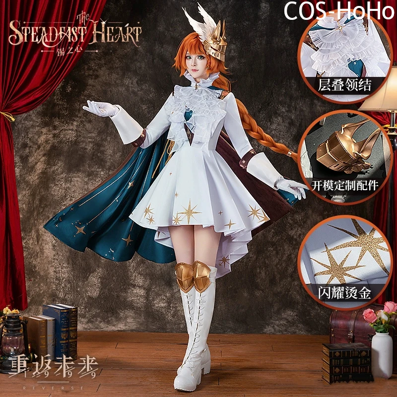 Disfraz de Cosplay de COS-HoHo Reverse:1999 Sonetto The Steadfast Heart, Traje Elegante para Fiesta de Halloween, Juego de Rol para Mujer