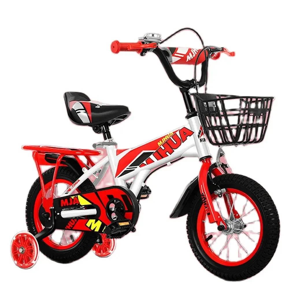 12 Inch Kids Bicycle Boys Girls Bicycle Outdoor Riding High Carbon Steel Comfortable Grip Rear Hold Brake Sensitive And Safe