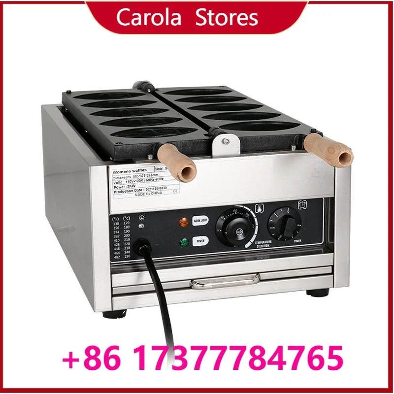 New process Tecfd Women Waffle Oven Waffle Maker hine Commercial 10 Pcs Per Time Food Gr Stainless Steel Provided
