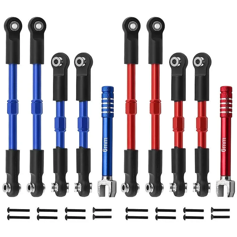 Metalen Spanschroeven Camber Links Teen Links Set Linkage voor ARRMA 1/10 GORGON 4X2 VORTEKS 2WD FURY MEGA 550 QUAKE Upgrade Onderdelen