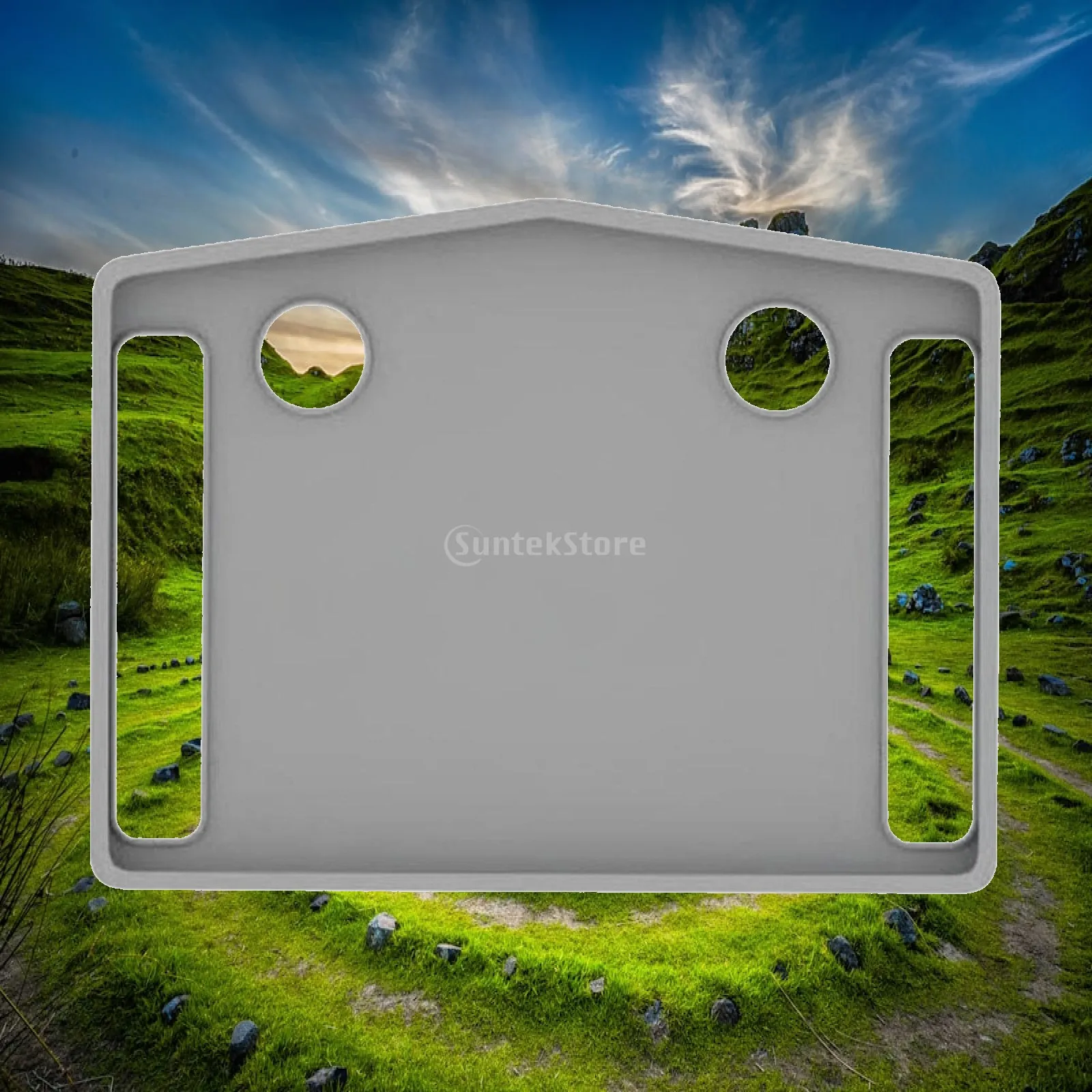 Stable Surface Walker Tray with Built in Cup Holders Detachable Dining Table for Mobility Support