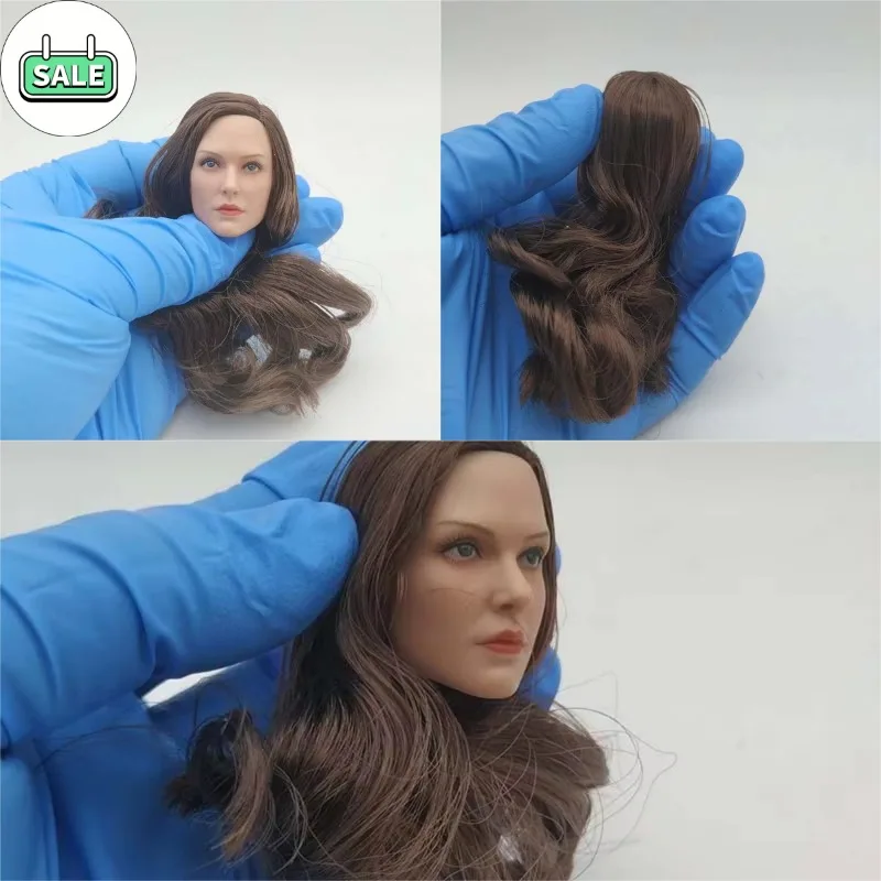 

Масштаб 1/6, длинные волосы, голова Natalie, лепка, красота США, голова звезды, играющая в модель игрушки, фигурки для загара