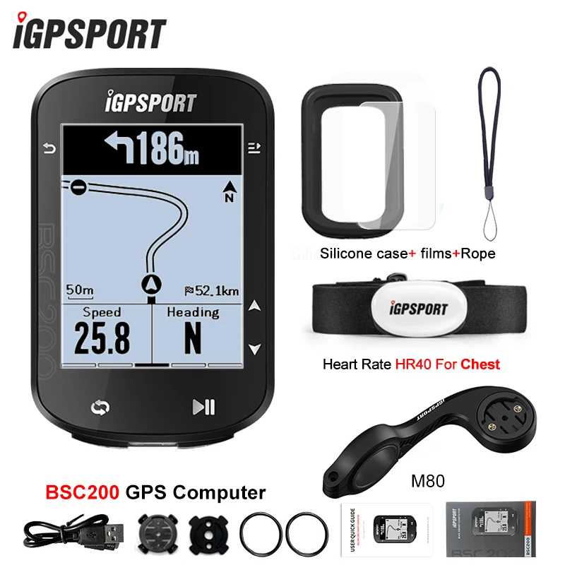 IGPSPORT BSC200 GPSバイクコンピューター ポルトガル語対応 ANT+