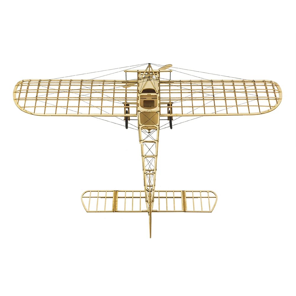 Real Hawk Bleriot XI skala pesawat 1:20, pesawat terbang kayu padat DIY Set Model perakitan kayu mainan hadiah anak-anak