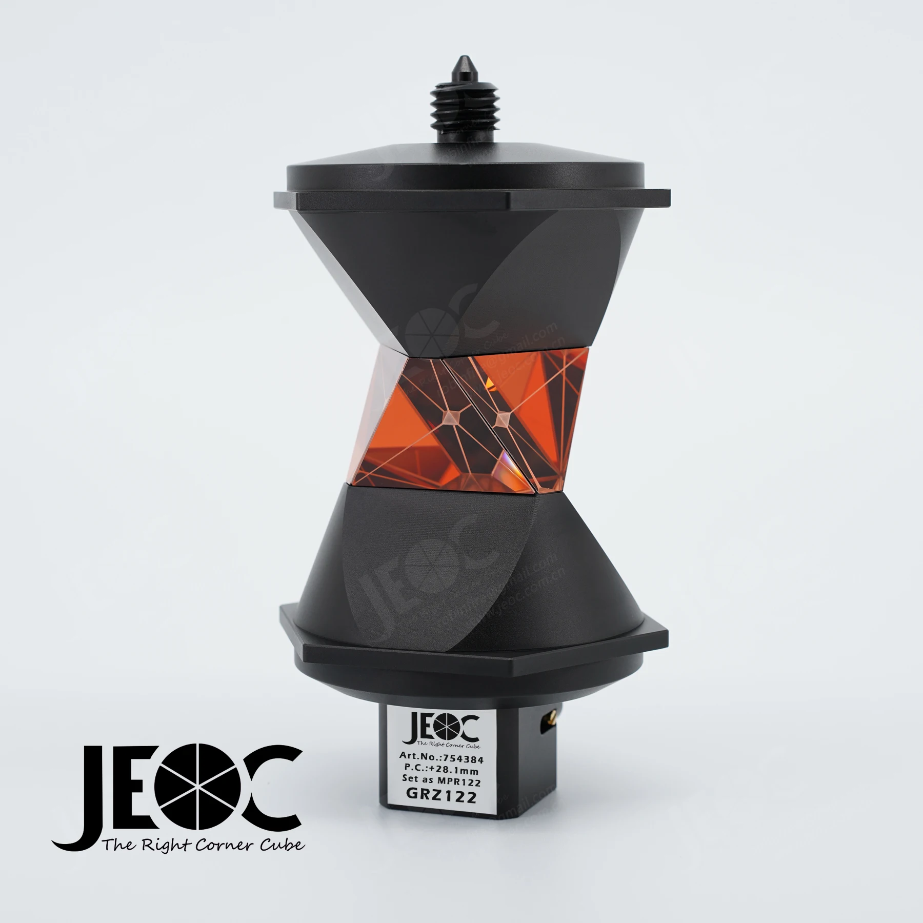 Jeoc Grz122 Prisma Reflexivo Leve e Preciso de 360 Graus com Suporte de Metal para Levantamento de Topografia de Estação Total Leica Atr