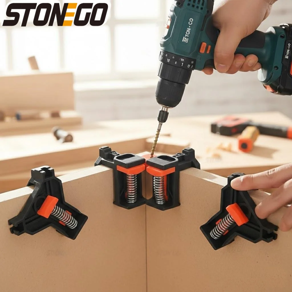 Premium 90 Degree Right Angle Clamps for Woodworking Accurate Frame Cabinet Assembly DIY Tools Heavy Duty Home Improvement